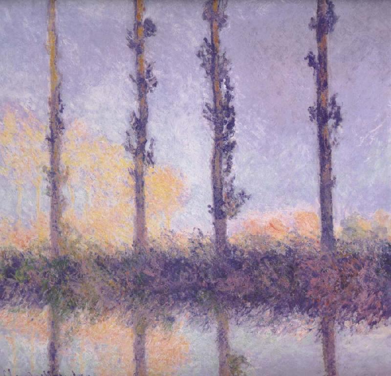 Claude Monet fFour Trees Spain oil painting art
